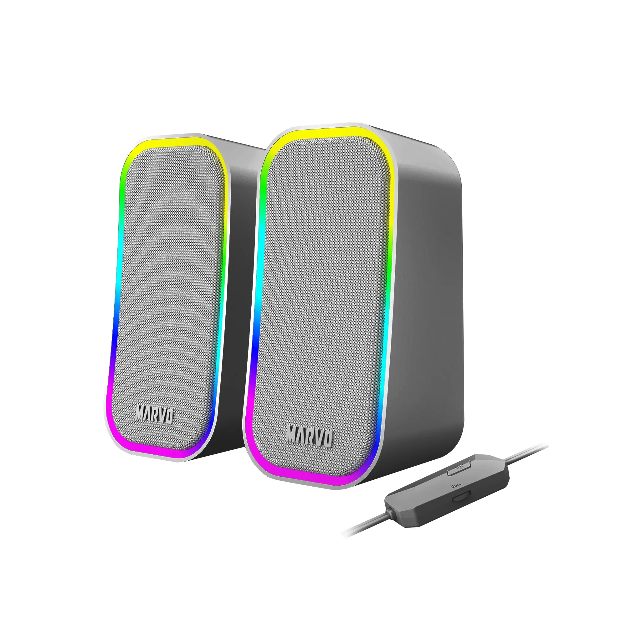 Marvo Тонколони Gaming Speakers 2.0 6W Havoc 20 Grey - MARVO-SG-285-GY - image 1