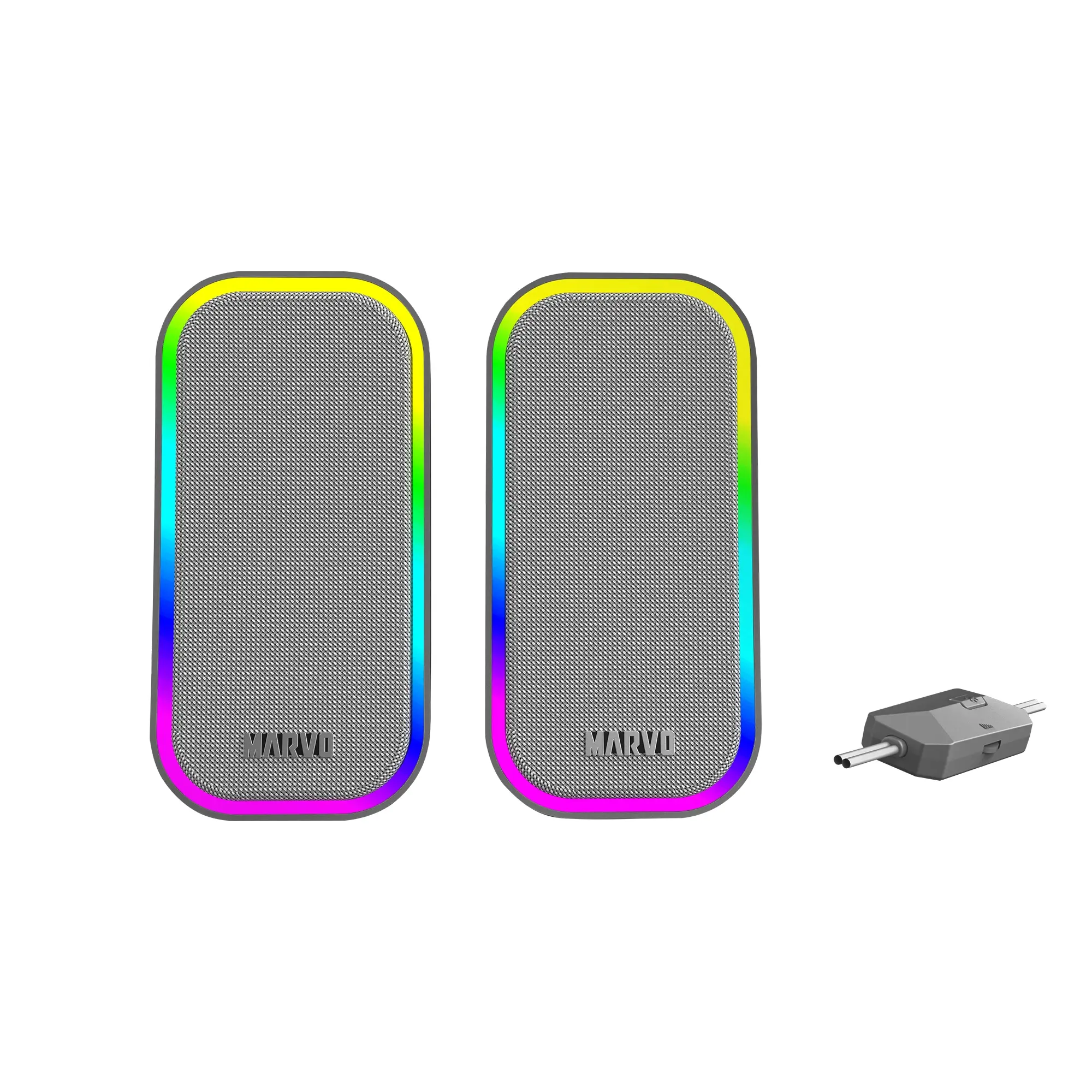 Marvo Тонколони Gaming Speakers 2.0 6W Havoc 20 Grey - MARVO-SG-285-GY - image 2