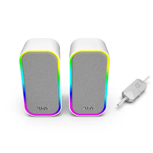 Marvo Boxe Gaming Speakers 2.0 6W Havoc 20 Gri - MARVO-SG-285-GY - 4