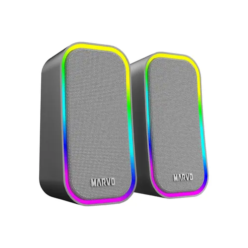 Marvo Boxe Gaming Speakers 2.0 6W Havoc 20 Gri - MARVO-SG-285-GY - 1