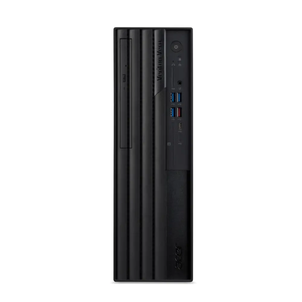 Настолен компютър, Acer Veriton, VX4720GT Core i5- 14400 (up to 4.7GHz, 20MB), 1*16GB DDR5, 512GB SSD M.2, DVD+RW, Intel UHD Graphics, TPM 2.0, GLAN, 300W 80PLUS Bronze, KBD& Mouse USB, No OS, 3Y warranty