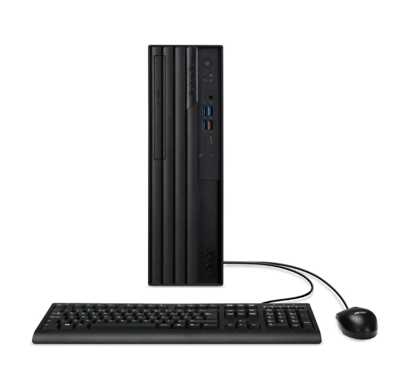 Настолен компютър, Acer Veriton, VX4720GT Core i5- 14400 (up to 4.7GHz, 20MB), 1*16GB DDR5, 512GB SSD M.2, DVD+RW, Intel UHD Graphics, TPM 2.0, GLAN, 300W 80PLUS Bronze, KBD& Mouse USB, No OS, 3Y warranty - image 3