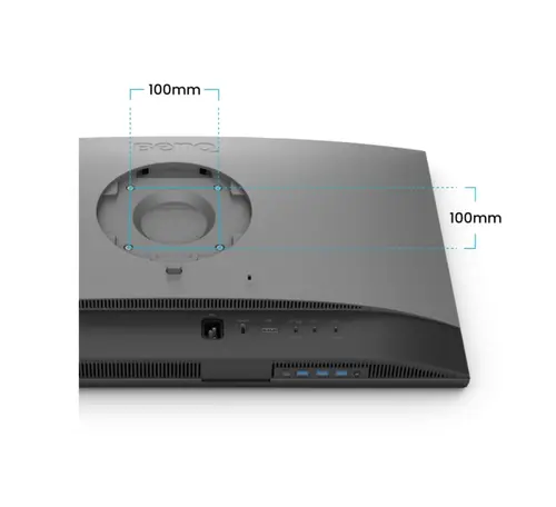 Монитор, BenQ PD2706QN, 27", 100Hz, QHD IPS, AQCOLOR, Designer, Pantone, Nano Matte Panel, HDR10, 100% sRGB, Card Reader, HDMI (2.0), DP (1.4), USB-C (DP alt. PD 90W), USB Hub, 3.5 Jack, 2x 3W, Pivot, Height adj. 115mm, VESA 100 - image 5