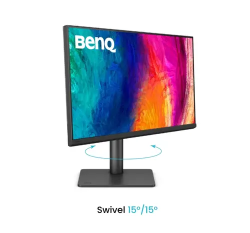 Монитор, BenQ PD2706QN, 27", 100Hz, QHD IPS, AQCOLOR, Designer, Pantone, Nano Matte Panel, HDR10, 100% sRGB, Card Reader, HDMI (2.0), DP (1.4), USB-C (DP alt. PD 90W), USB Hub, 3.5 Jack, 2x 3W, Pivot, Height adj. 115mm, VESA 100 - image 6