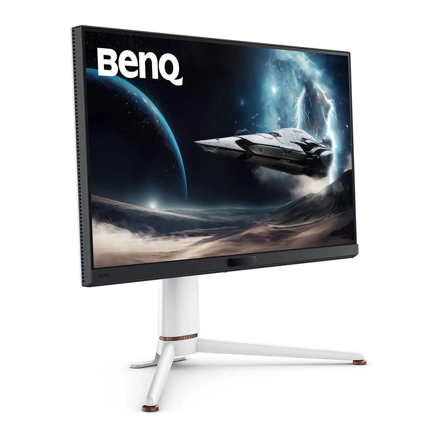 Монитор, BenQ MOBIUZ EX271U, 27", 4K UHD, IPS, 1ms GtG, 165Hz, 120Hz for Console with eARC, Color Shuttle, FreeSync Premium, B.I.+ Gen2, HDRi and HDR400, Quickit, 1200:1, 95% P3, 400 nits, USB-C (DP alt. PD 65W),USB Hub, HDMI 2.1, DP, Height Adj. 100mm, White - image 1