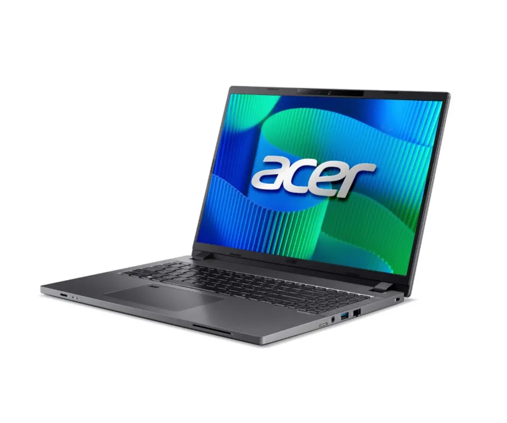 Лаптоп, Acer Travelmate P2 TMP216-51-G2-TCO-53M1, Intel Core i5 1334U (3.4GHz up to 4.6Ghz,12MB), 16'' WUXGA (1920 x1200) IPS, 16GB DDR5 (1 slot free), 512GB PCIe NVMe SSD+ HDD ugrade kit, TPM 2.0, FPR, WiFi 6E, BT 5.3, KB Backlit, Win11 PRO EDU, 3Y Warranty