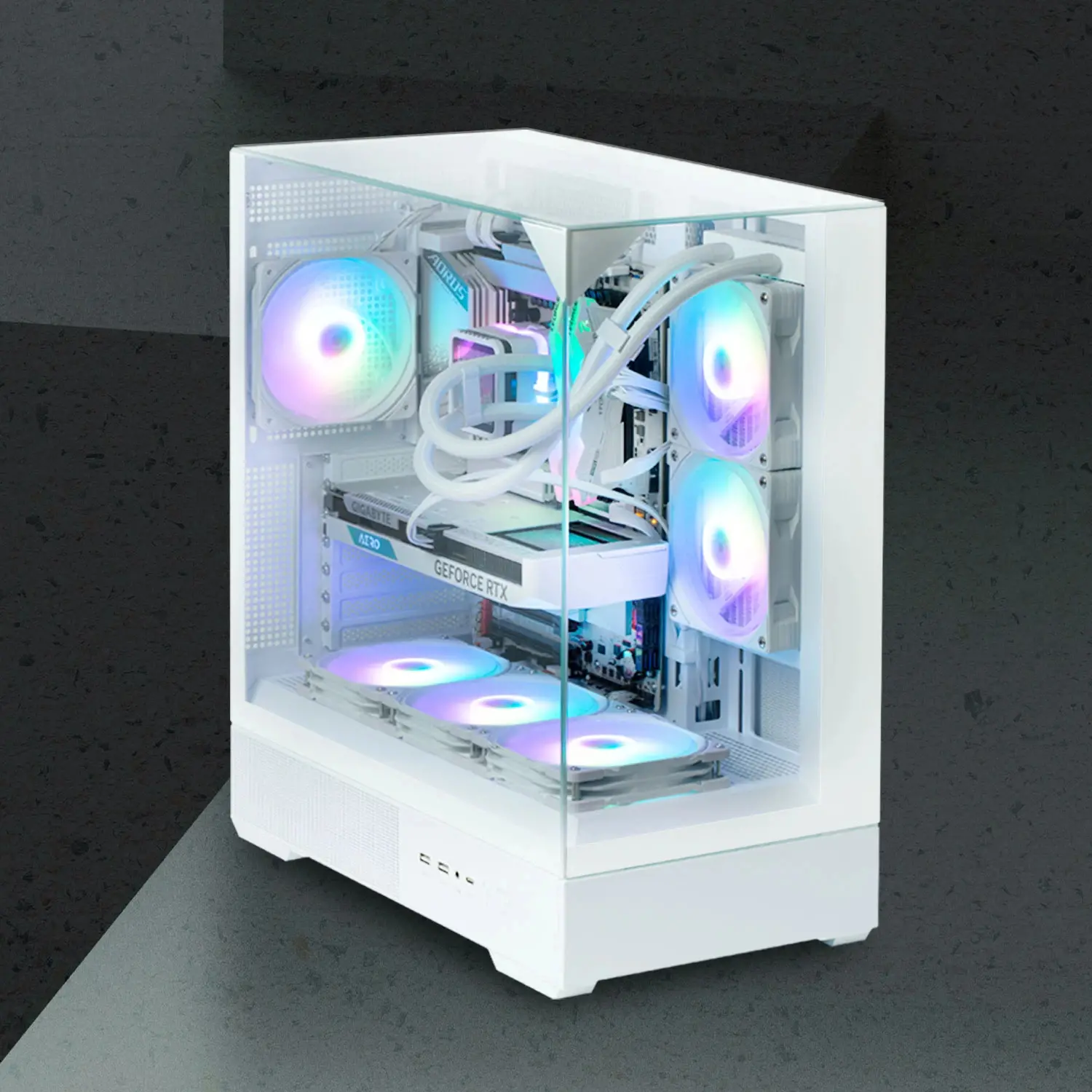 Zalman кутия Case ATX - P40 Prism White - image 13