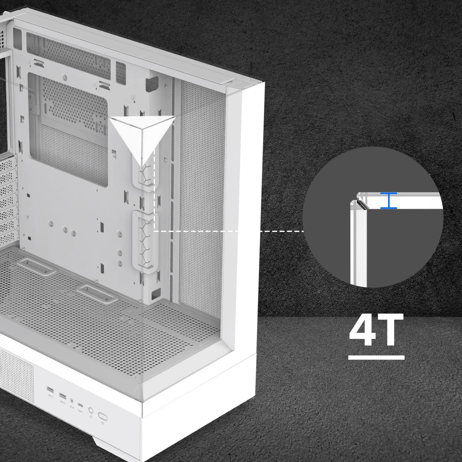 Zalman кутия Case ATX - P40 Prism White - image 15