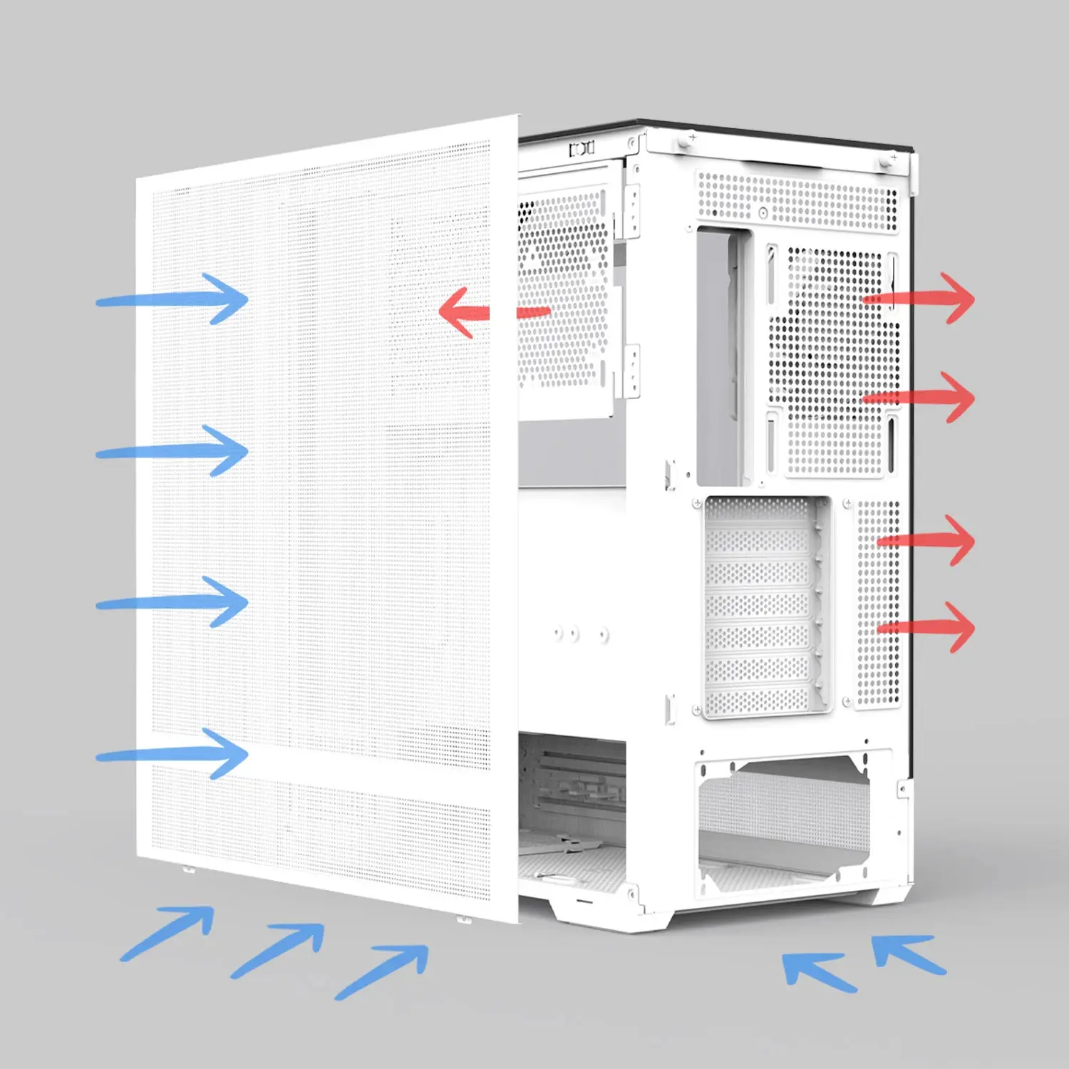 Zalman кутия Case ATX - P40 Prism White - image 18