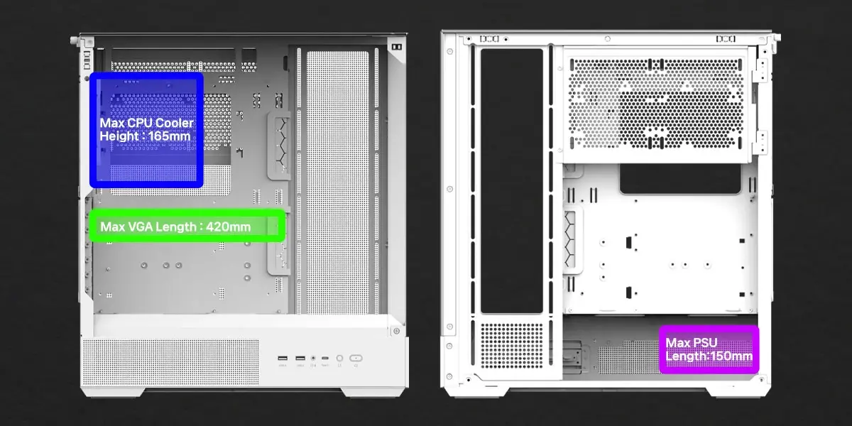 Zalman кутия Case ATX - P40 Prism White - image 21