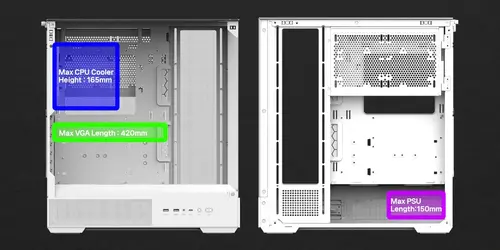 Zalman кутия Case ATX - P40 Prism White - image 21
