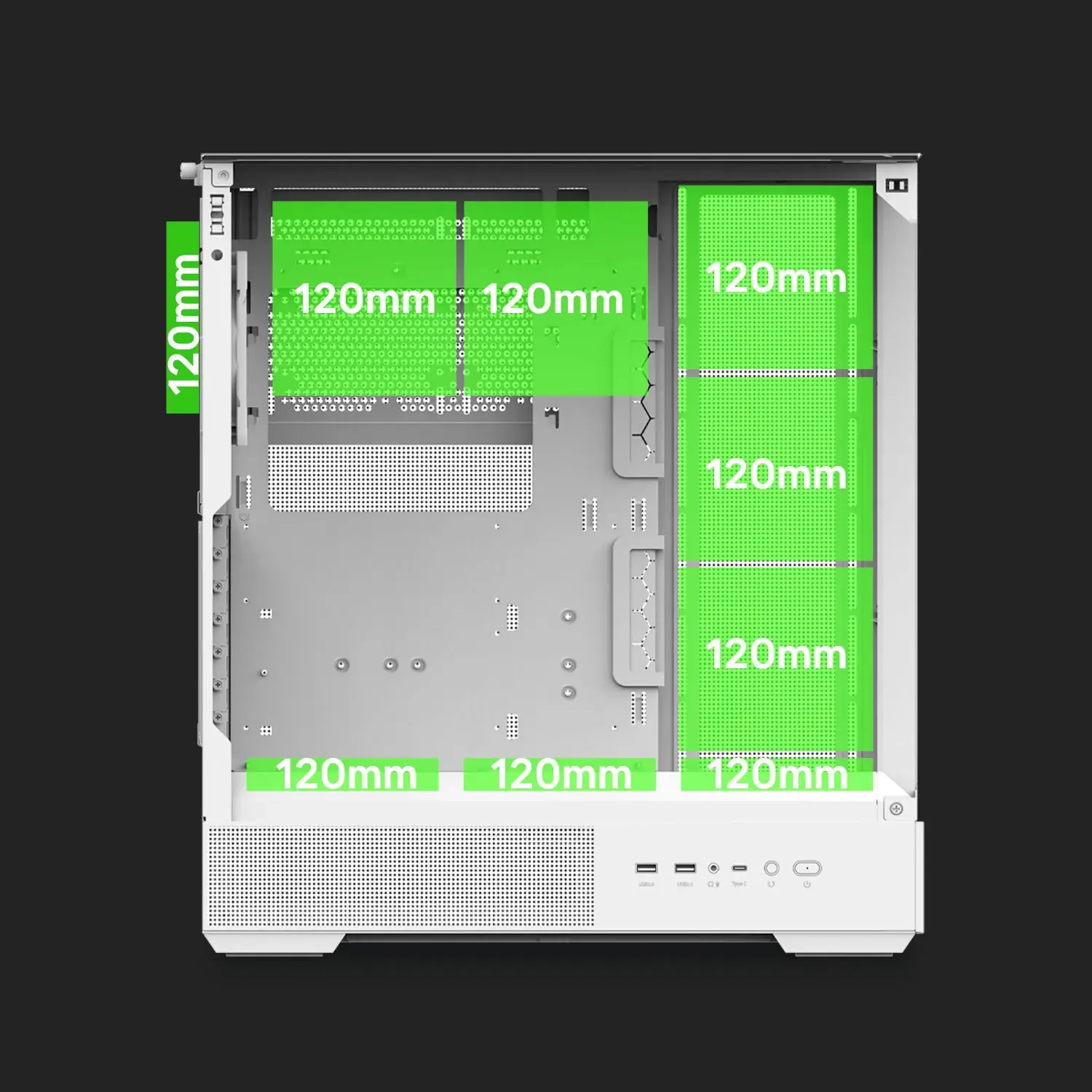 Zalman кутия Case ATX - P40 Prism White - image 27