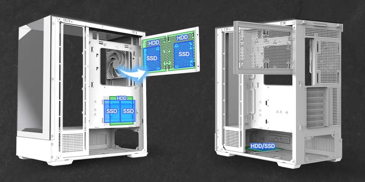 Zalman кутия Case ATX - P40 Prism White - image 29