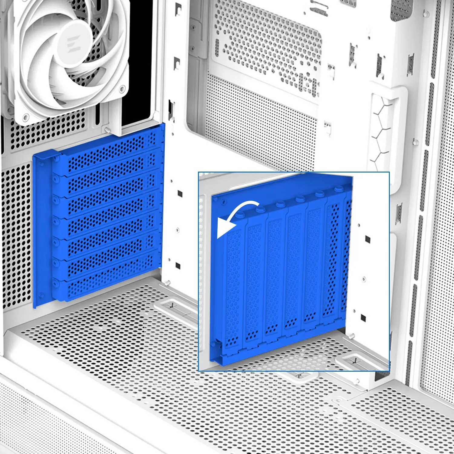 Zalman кутия Case ATX - P40 Prism White - image 35