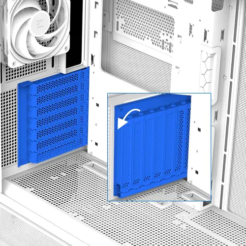 Zalman кутия Case ATX - P40 Prism White - image 35