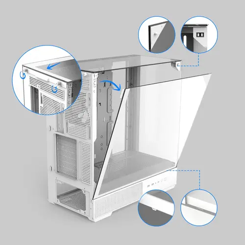 Zalman кутия Case ATX - P40 Prism White - image 37