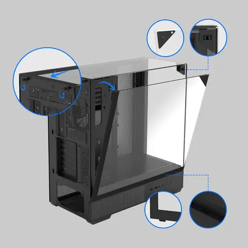 Zalman кутия Case ATX - P40 Prism Black - image 12