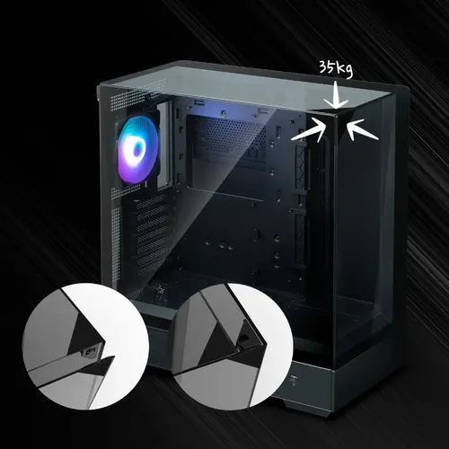 Zalman кутия Case ATX - P40 Prism Black - image 16