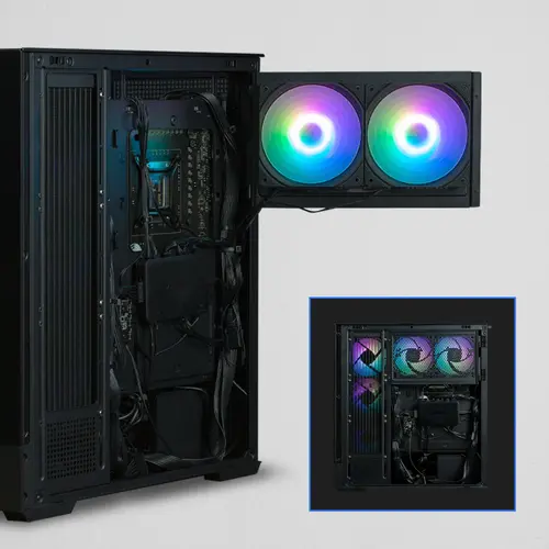 Zalman кутия Case ATX - P40 Prism Black - image 17