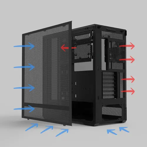 Zalman κουτί Case ATX - P40 Prism Black - 19
