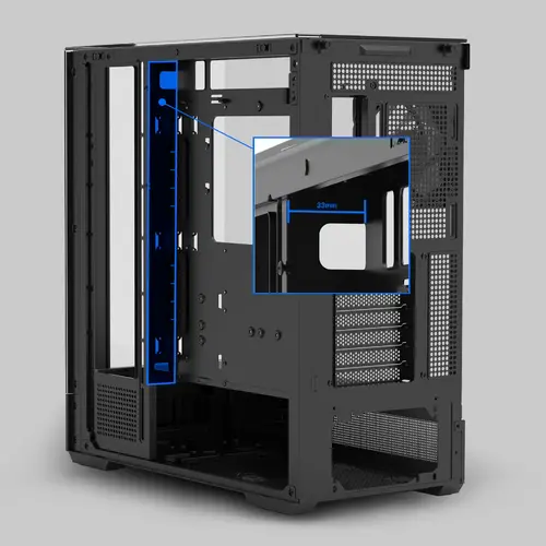 Zalman carcasă Case ATX - P40 Prism Black - 21