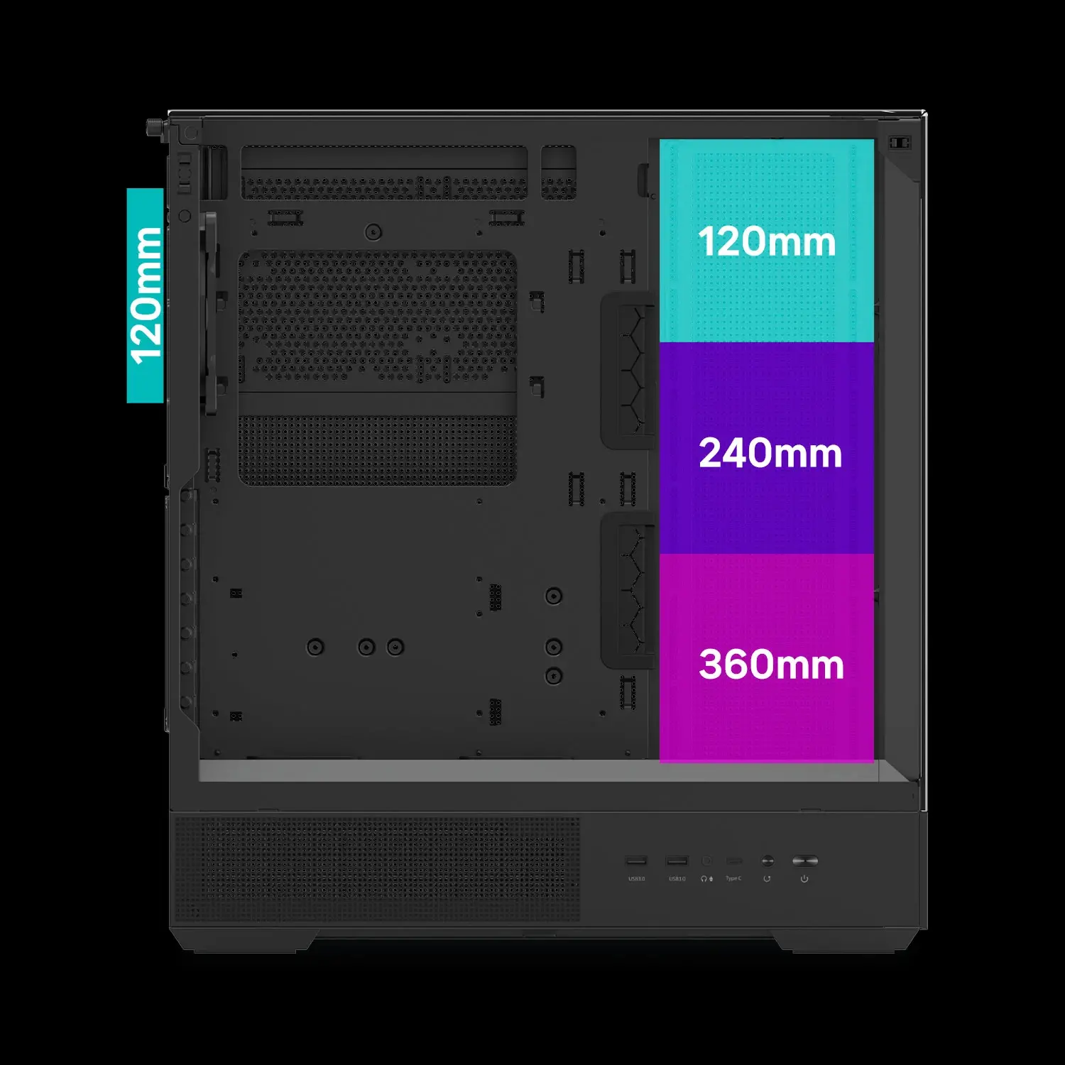 Zalman кутия Case ATX - P40 Prism Black - image 33