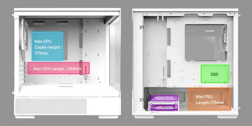 Zalman кутия Case mATX - P10 White - image 10