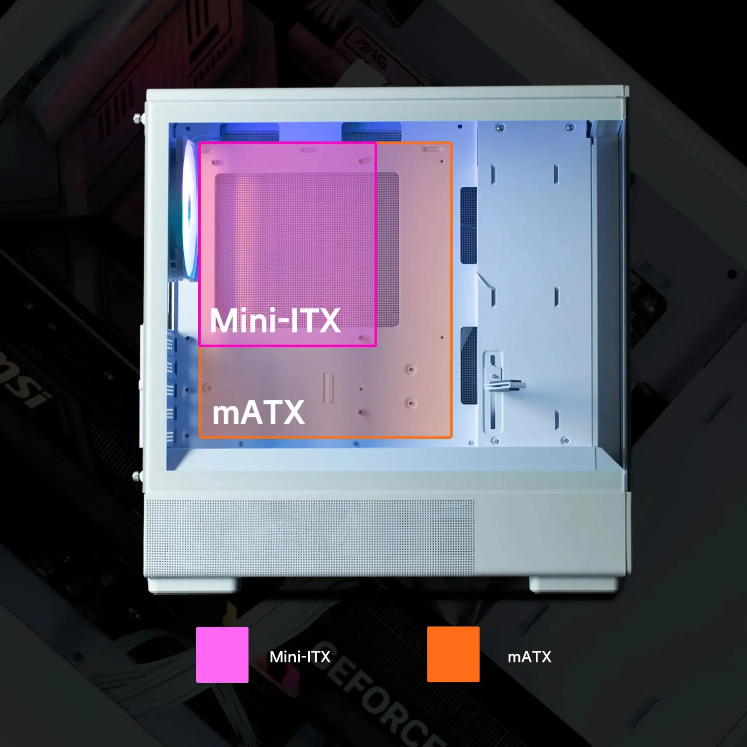 Zalman кутия Case mATX - P10 White - image 11