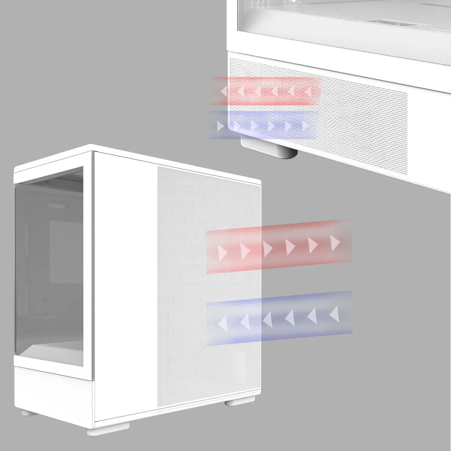 Zalman кутия Case mATX - P10 White - image 16