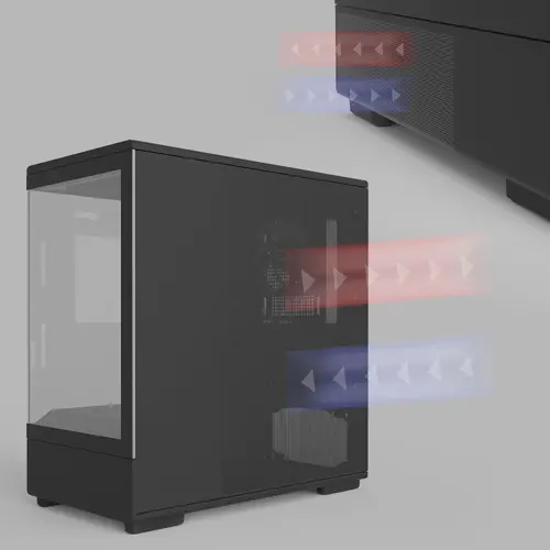 Zalman кутия Case mATX - P10 Black - image 11