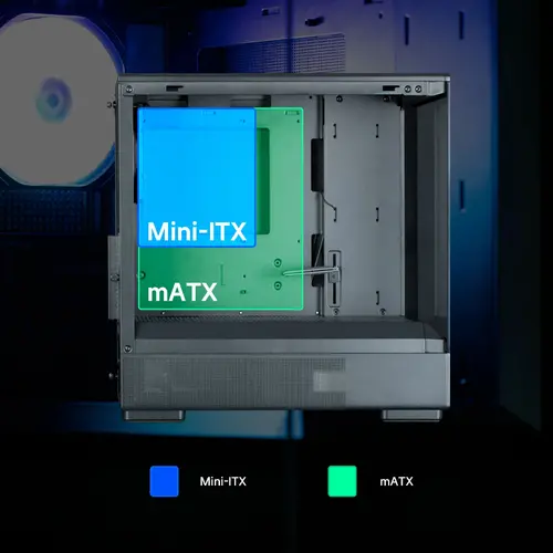 Zalman кутия Case mATX - P10 Black - image 12