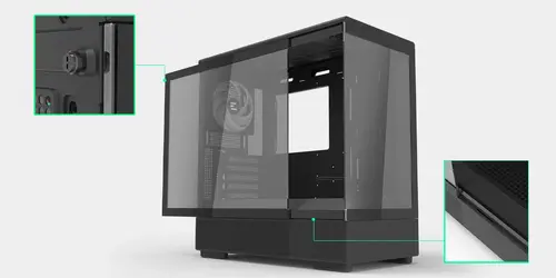 Zalman кутия Case mATX - P10 Black - image 21