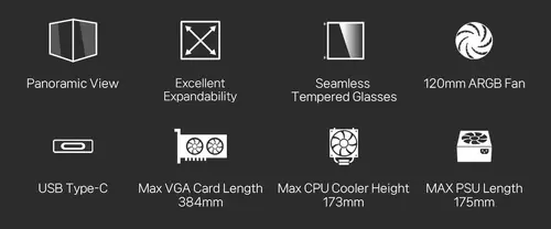 Zalman кутия Case mATX - P10 Black - image 23