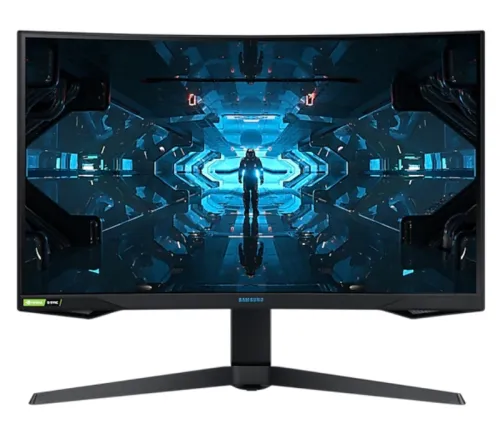Монитор, Samsung 27G75, 26.9" Curved VA QLED, 1000R, 240 Hz, 1 ms GTG, 2560x1440, 350 cd/m2, 2500:1 Contrast, Mega DCR, Black Equalizer, FreeSync Premium Pro, G-Sync, Eye Saver Mode, Flicker Free, 2xDisplay Port 1.2, HDMI 2.0, 2xUSB 3.0, Headphone, Black - image 2
