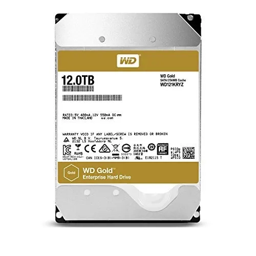 Твърд диск, Western Digital Gold 12TB, 3.5inch, 256MB Cache, 7200 class