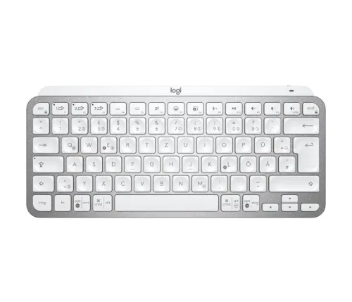 Клавиатура, Logitech MX Keys Mini Minimalist Wireless Illuminated Keyboard - PALE GREY - US Intl