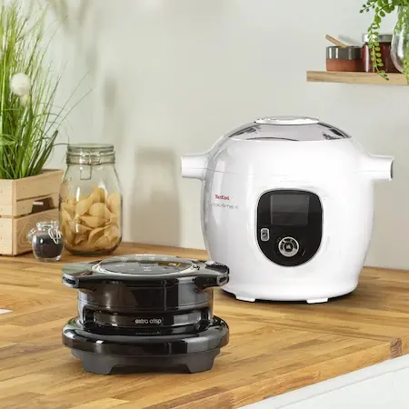 Συσκευή υγιεινού μαγειρέματος, Tefal EY150830 EXTRA CRISP LID BLK EE - image 9