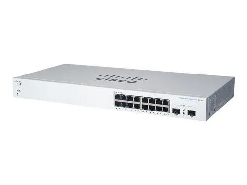 Комутатор, Cisco CBS220 Smart 16-port GE, PoE, 2x1G SFP - image 1