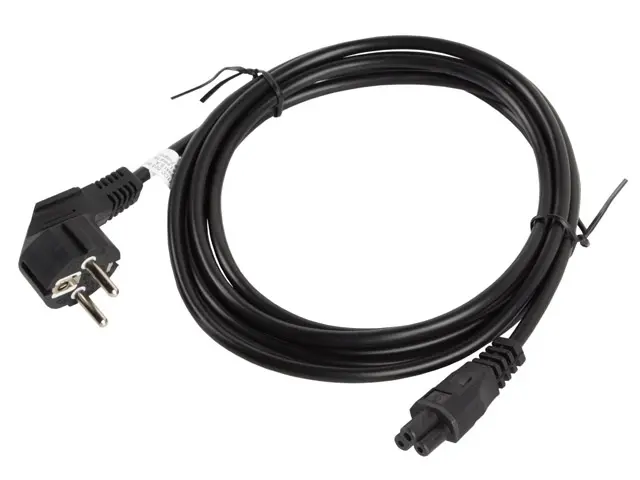 Кабел, Lanberg CEE 7/7 (MICKEY) -> IEC 320 C5 power cord 3m VDE, black - image 1
