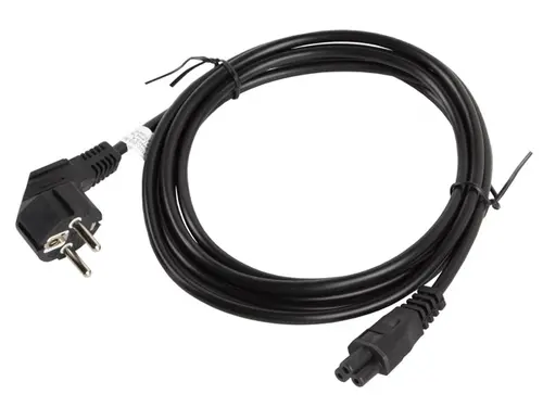 Кабел, Lanberg CEE 7/7 (MICKEY) -> IEC 320 C5 power cord 3m VDE, black - image 1