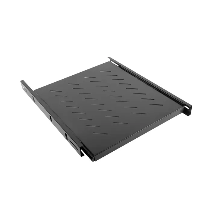 Аксесоар, Lanberg 19" sliding shelf 1U / 463x550mm, max load capacity up to 60 kg, black
