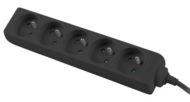 Разклонител, Lanberg power strip 1m, 5 sockets, for UPS system
