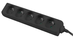 Разклонител, Lanberg power strip 1m, 5 sockets, for UPS system