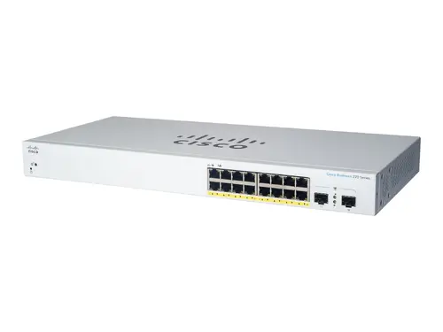 Комутатор, Cisco CBS220 Smart 16-port GE, 2x1G SFP - image 1