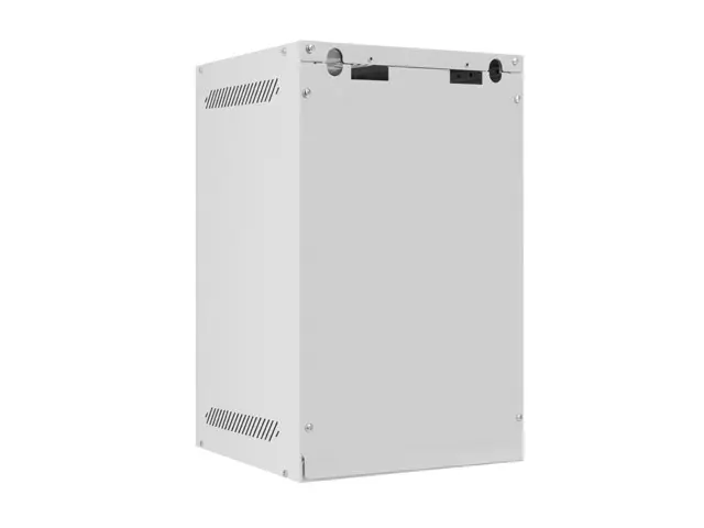 Комуникационен шкаф, Lanberg rack cabinet 10" wall-mount 9U / 280x310 self-assembly flat pack with metal door, grey - image 4