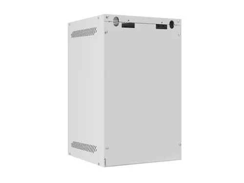Комуникационен шкаф, Lanberg rack cabinet 10" wall-mount 9U / 280x310 self-assembly flat pack with metal door, grey - image 4