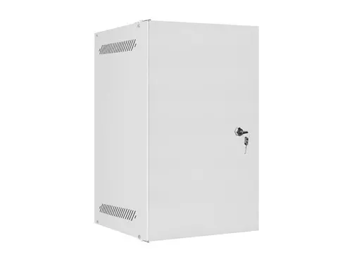 Ερμάριο επικοινωνιών, Lanberg rack cabinet 10" επιτοίχιο 9U / 280x310 για αυτοσυναρμολόγηση (flat pack) με μεταλλική πόρτα, γκρι - 1