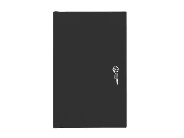 Комуникационен шкаф, Lanberg rack cabinet 10" wall-mount 9U / 280x310 self-assembly flat pack with metal door, black - image 1