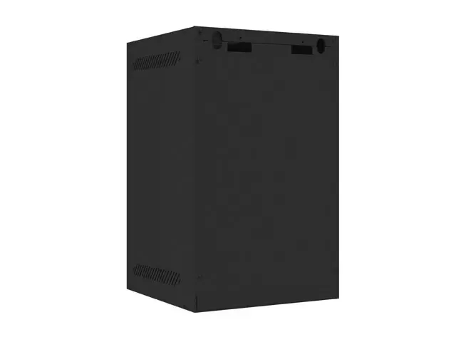 Комуникационен шкаф, Lanberg rack cabinet 10" wall-mount 9U / 280x310 self-assembly flat pack with metal door, black - image 4