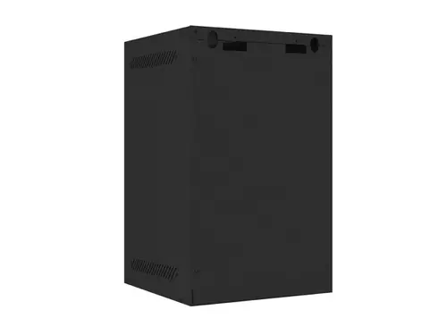 Ερμάριο επικοινωνιών, Lanberg rack cabinet 10" επιτοίχιο 9U / 280x310 αυτοσυναρμολογούμενο flat pack με μεταλλική πόρτα, μαύρο - 5